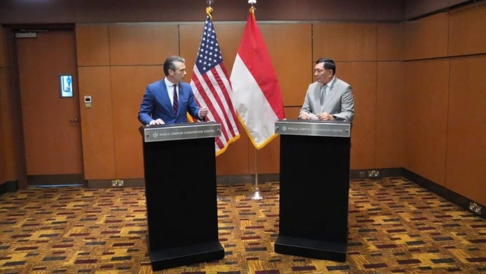 Sjafrie sjamsoeddin bertemu menteri departement perang us! pete hegseth